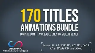 170 Titles Animations Bundle (After Effects template)