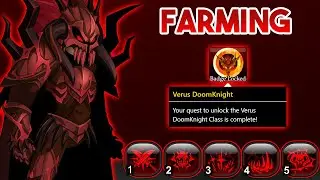 Getting Verus DoomKnight Class - AQWorlds Birthday! (HARD FARM)