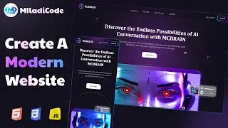 How to Create an AI Landing Page with HTML, CSS & JavaScript | Modern UI, Parallax Effects