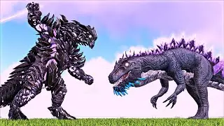 DRACONIC MACROCERCODRACO VS SOUL OF KING TITAN & TEK TITAN (ARK SURVIVAL EVOLVED BATTLE)
