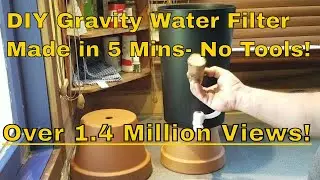 DIY water filter. How to make FILTHY WATER drinkable