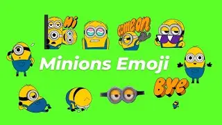 Animated Minions Emoji GIF Green Screen Pack (Free Download)