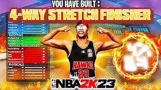 NEW "4-WAY STRETCH FINISHER" BUILD IS DOMINATING NBA 2K23 CURRENT GEN! DEMIGOD BUILD Best Build 2k23