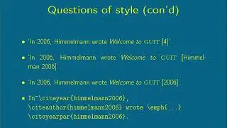 Guidelines for bibliographical citations in LaTeX