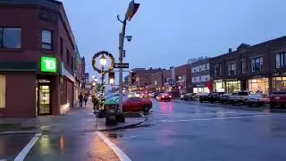 Downtown Charlottetown Early Xmas Evening Walk