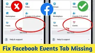 How to Fix Events Tab Missing From Facebook 2024 | Facebook Events Tab Missing Problem Solve