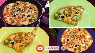 Pan Pizza Recipe without Dough | pizza | Breakfast  @safoodandvlogs