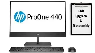 HP ProOne 400 G6 20 All-In-One PC M.2 SSD Upgrade and Disassembly 