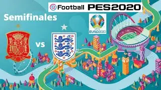 eFootball PES 2020: UEFA Euro 2020 - España vs Inglaterra (1er tiempo) - Liga Máster