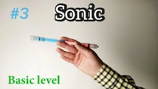 Обучение трюку Sonic.  Penspinning tutorial.  Урок пенспиннинга. Как крутить ручку