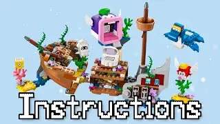 LEGO Mario: Dorrie's Sunken Shipwreck Adventure Set Instructions | 71432