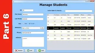 JAVA - Student Information System Project In Java Using NetBeans With Source Code | Part 6