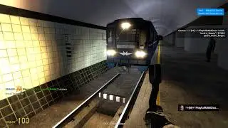 Garry's Mod - Metrostroi: Продолжаем обучение новичка: На линии: Учим правильно тормозить.