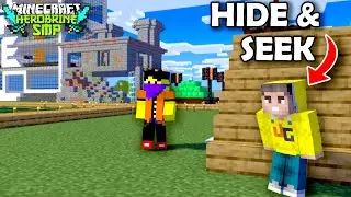 Cheated In HIDE & SEEK IN HEROBRINE SMP || Basu Plays