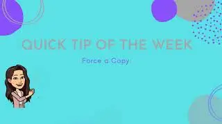 Force a Copy