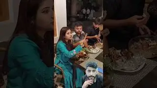 Ducky Bhai and Aroob jatoi dinner 🍽 🍗🍖 #shorts #vlogs #duckybhai #aroobjatoi #food