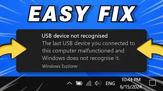 ✅ How To Solve USB Device Not Recognized Fix On Windows 10