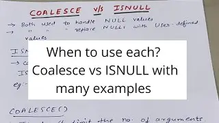 Difference between COALESCE and ISNULL? How are NULLs handled in SQL Server