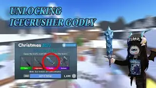 Getting EVO GODLY icecrusher (MM2- roblox)