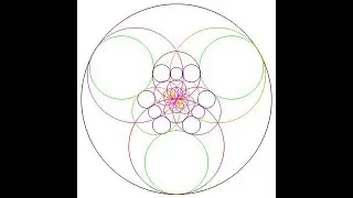 Circle Inversion of Circles Inscribed in a Triangular Lattice (Wolfram-Cloud/Mathematica)