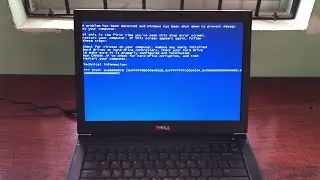 stop: 0x0000007b blue screen error on laptop