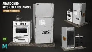 Abandoned Kitchen Appliances | Autodesk Maya 2022 + Substance 3D Painter