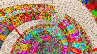 50,000 Colorful Balls on Stairs 🎉 Stairs V3