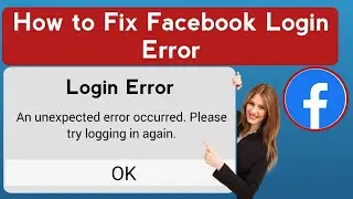 How to Facebook an unexpected error occurred please | try logging in again (2022)