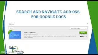Quick Search for Images and Tables using the Search and Navigate Add-Ons for Google Docs