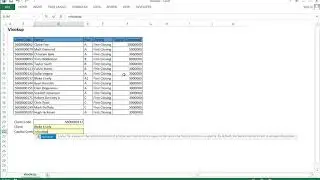 Vlookup Function in Excel