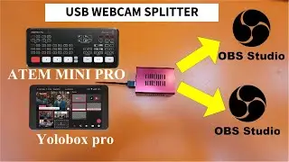 atem mini pro & yolobox pro dual OBS streaming! | usb webcam splitter
