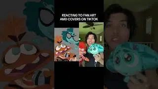 BENJIxScarlett reacts to fan art (inside out 2 envy vs anxiety rap battle)