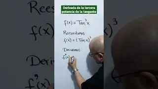 Derivada de la tercera potencia de la tangente - #shorts