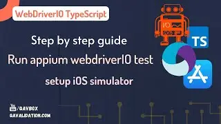 Step by step guide to setup appium webdriverIO project to test ios application