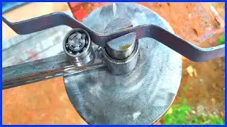 Simple tools for flat bar bending || cool bending ideas for flat bar