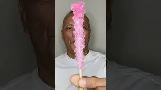 👂 ASMR ESPEEZ ROCK CANDY LOLLIPOP CHERRY FLAVOR AND EATING SOUNDS 👂ORIGINAL LENGTH👂#shorts