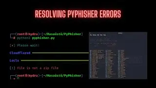 PyPhisher Kali Linux Kurulumu ve ("Dosya bir zip dosyası değil") hatasının çözümü