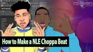 Making a​ NLE Choppa x Blocboy JB Type Beat 2019 in Maschine 2.8.1 By King David Trap Monsters