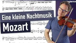 Mozart Serenade from "Eine kleine Nachtmusik" 1. Mov | New Cursor-Version | violin sheet music