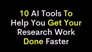 New pro2024 /2025 Twelve Best FREE AI tools for Academic Research ,10 al tool for helped u, YouTube