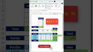 #Atajo para AUTOSUMA en Excel (ALT + =)