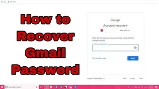 How to Recover Gmail Password on pc || How to Recover Gmail Password on laptop