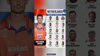 Netherlands Announced Squad For T20 World Cup 2024 