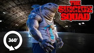 Suicide Squad 2021. King Shark attacks. 360° video 8k