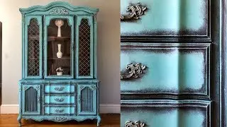 DIY China Cabinet Makeover W/ Annie Sloan Chalk Paint