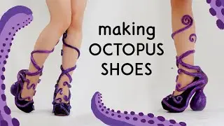 I made Octopus Shoes! (aka, real-life Monster High shoes)