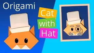 Easy Origami Cat With Hat 🐱🎩