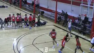 OLSM 2025 G Isaiah Hines connects on an Oop with 2025 G Sharod Barnes (Western Michigan commit)