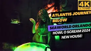 NEW for 2024 ATLANTIS  JOURNEY BELOW | SeaWorld Orlando Howl O Scream