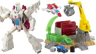 Transformers Toys Cyberverse Power of the Spark Jetfire and Tonka Car Crush Escape Playset Toys